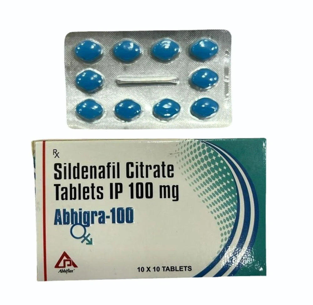 100mg Abhigra Sildenafil Citrate Tablets
