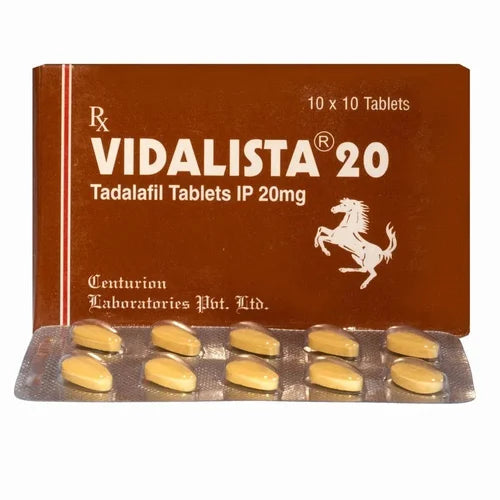 20mg Vidalista Tadalafil Tablets
