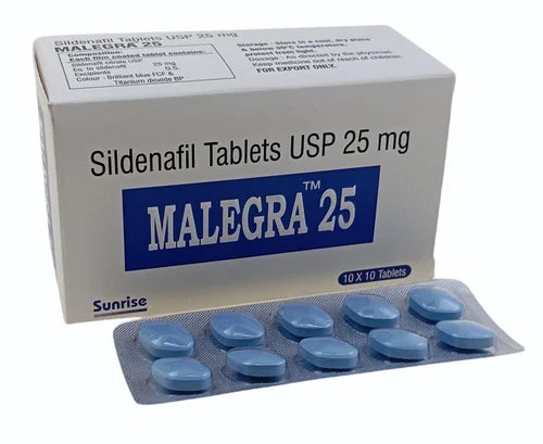 25mg Malegra Sildenafil Tablets