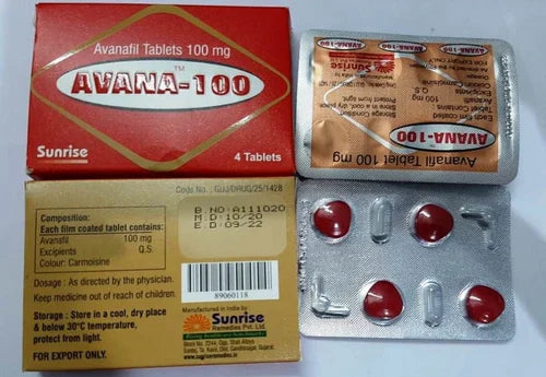 Avanafil 100mg Tablet