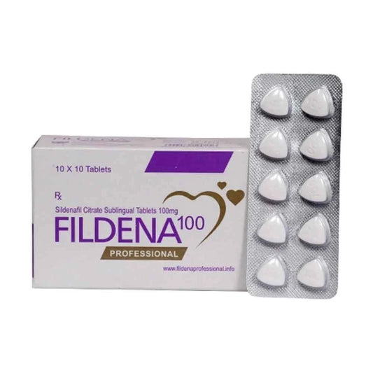 100mg Fildena Professional Sildenfil Citrate Sublingual Tablet